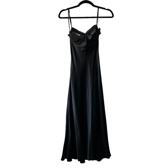 New Mirror Palais Ballet Silk Midi Slip Dress - Picture 3 of 7